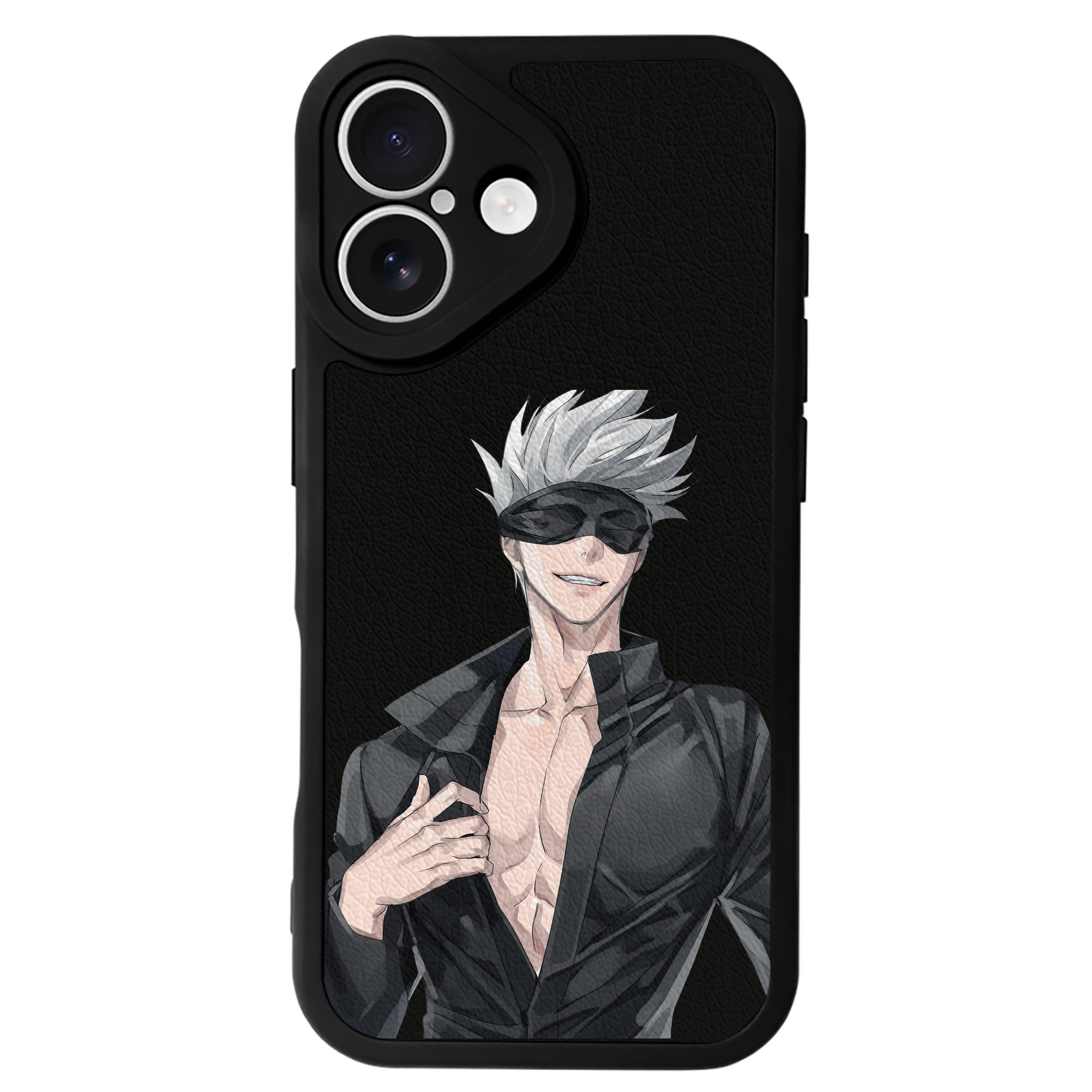 （画像用） 呪術廻戦 Jujutsu Kaisen 【iPhone 16シリーズ対応】シリコンスマホケース（レザー調） 材質：シリコン